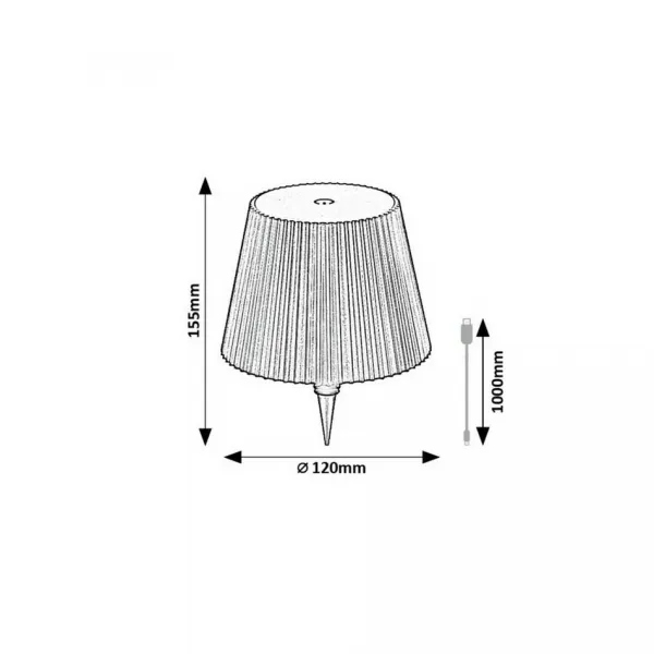 Rabalux 77142 dekoratívna LED lampička do fľaše Burdur, 2 W, stmievateľná s CCT