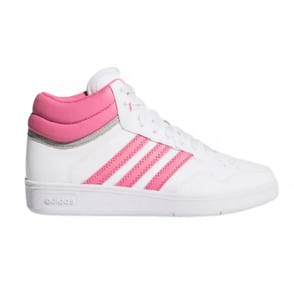 Dievčenská rekreačná obuv ADIDAS Hoops 4.0 Mid Jr cloud white pink fuchsia grey two