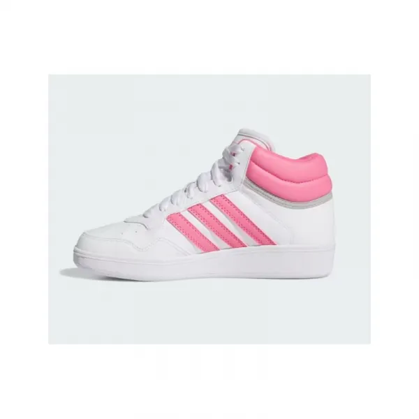 Dievčenská rekreačná obuv ADIDAS Hoops 4.0 Mid Jr cloud white pink fuchsia grey two