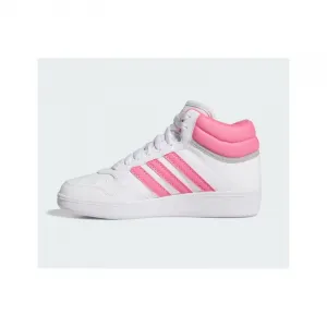 Dievčenská rekreačná obuv ADIDAS Hoops 4.0 Mid Jr cloud white pink fuchsia grey two