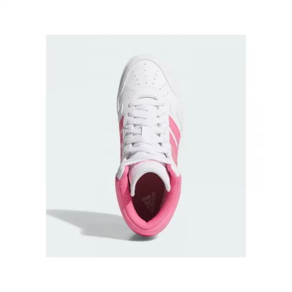 Dievčenská rekreačná obuv ADIDAS Hoops 4.0 Mid Jr cloud white pink fuchsia grey two