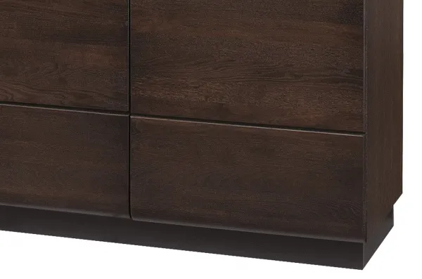 Szynaka Komoda Porti 45 160 cm z masívu dub čokoládový