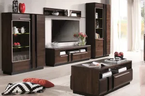 Szynaka TV stolík Porti 25 160 cm z masívu dub čokoládový