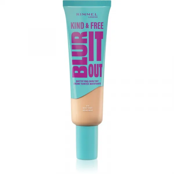 Rimmel Kind & Free Blur It Out ľahký hydratačný make-up SPF 20 odtieň 010 Rose Ivory 30 ml