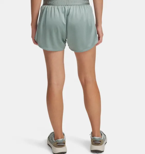 Dámske tréningové kraťasy UNDER ARMOUR Tech Play Up Shine Shorts-GRN