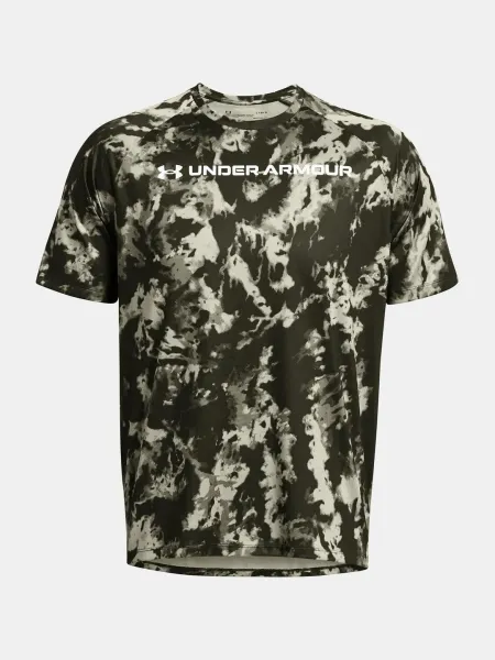 Under Armour TECH ABC CAMO Pánske tričko s krátkym rukávom, khaki, veľkosť