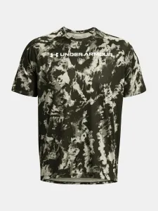 Under Armour TECH ABC CAMO Pánske tričko s krátkym rukávom, khaki, veľkosť