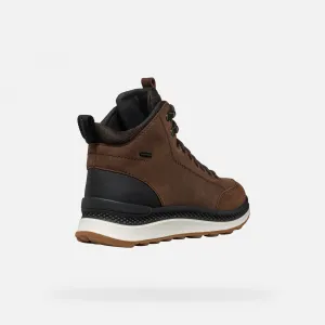 Brown men's ankle boots Geox Spherica Actif X2 - Men