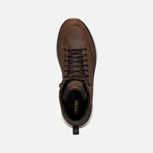 Brown men's ankle boots Geox Spherica Actif X2 - Men