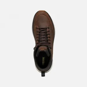 Brown men's ankle boots Geox Spherica Actif X2 - Men