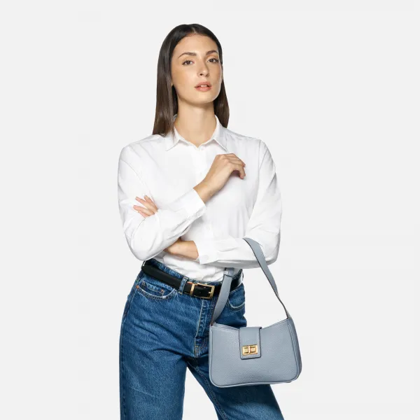 Light blue women's handbag Geox Solangy - Women's