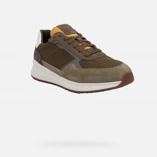 Geox U BRANTHON Pánske tenisky, khaki, veľkosť