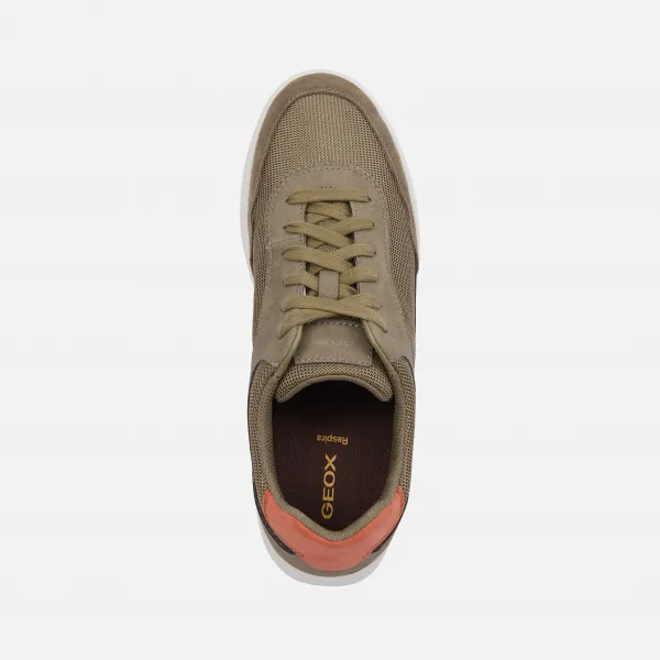 Light green men's sneakers Geox Rieti - Men's