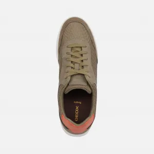 Light green men's sneakers Geox Rieti - Men's