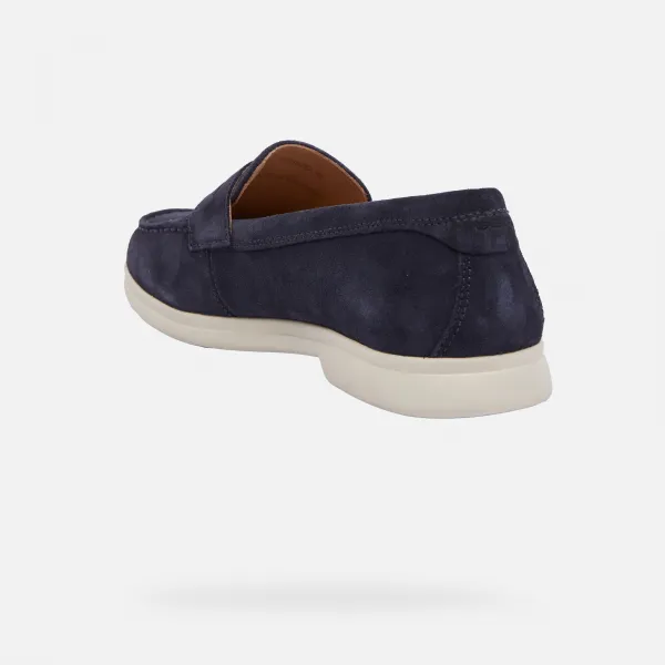 Dark blue women's moccasins Geox XAN3 - Women's