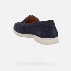 Dark blue women's moccasins Geox XAN3 - Women's