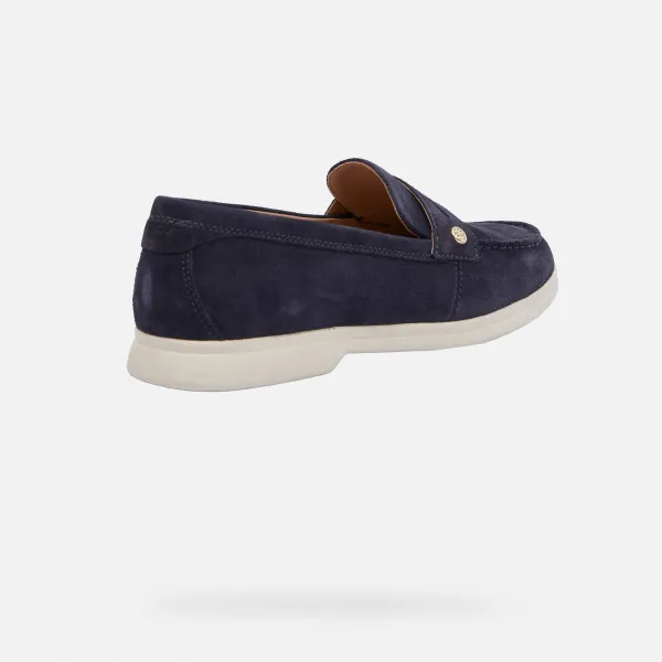Dark blue women's moccasins Geox XAN3 - Women's