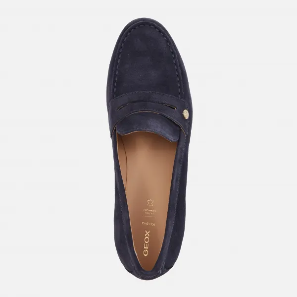 Dark blue women's moccasins Geox XAN3 - Women's