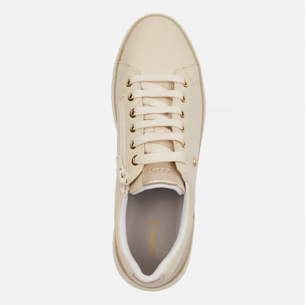 Cream women's sneakers Geox Sunnetty - Women's
