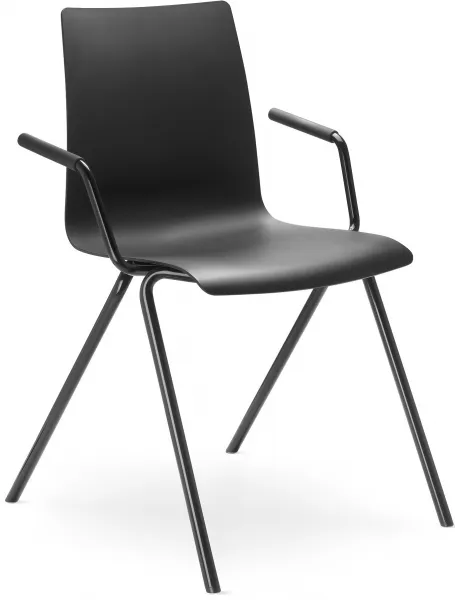 LD SEATING Konferenčná stolička EVO 010-N1,BR čierna podnož