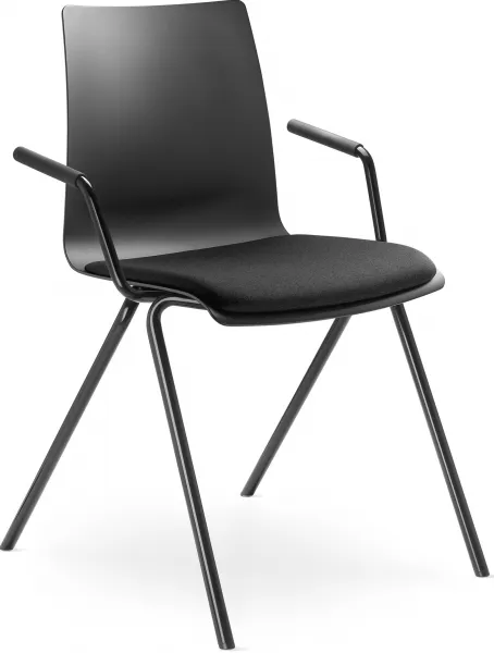 LD SEATING Konferenčná stolička EVO 011-N1,BR čierna podnož