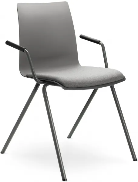 LD SEATING Konferenčná stolička EVO 011-N3,BR sivá podnož