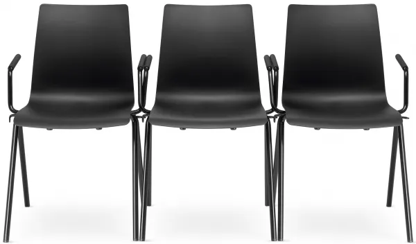 LD SEATING Konferenčná stolička EVO 010-N1,BR čierna podnož