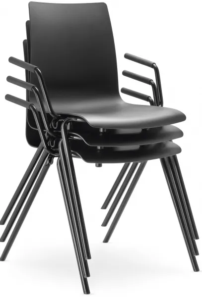 LD SEATING Konferenčná stolička EVO 010-N1,BR čierna podnož