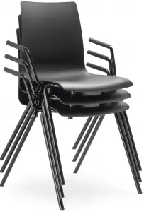 LD SEATING Konferenčná stolička EVO 010-N1,BR čierna podnož
