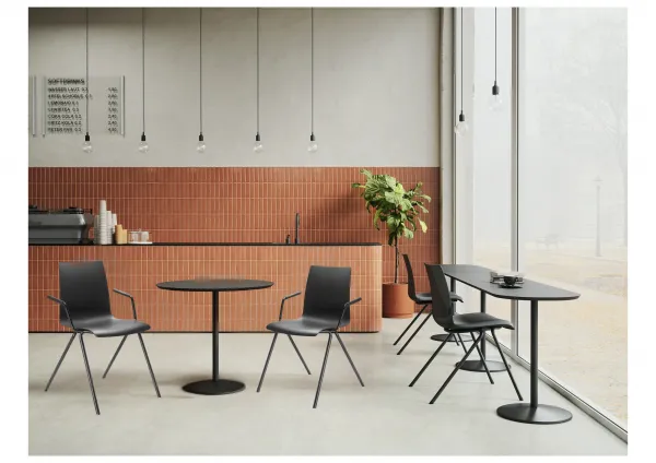 LD SEATING Konferenčná stolička EVO 010-N1,BR čierna podnož