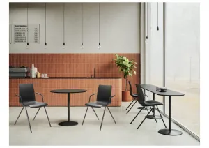 LD SEATING Konferenčná stolička EVO 010-N1,BR čierna podnož