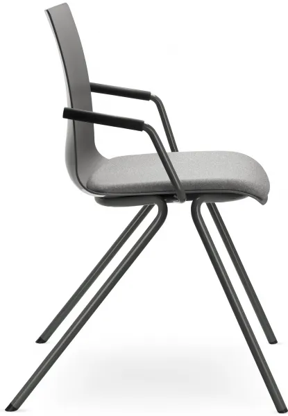 LD SEATING Konferenčná stolička EVO 011-N3,BR sivá podnož