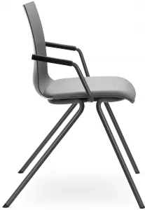 LD SEATING Konferenčná stolička EVO 011-N3,BR sivá podnož