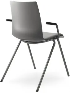 LD SEATING Konferenčná stolička EVO 011-N3,BR sivá podnož