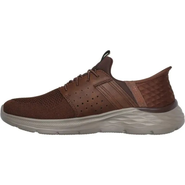 Skechers GARNER - NEWICK Pánska vychádzková obuv, hnedá, veľkosť