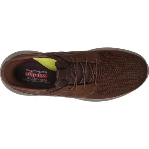 Skechers GARNER - NEWICK Pánska vychádzková obuv, hnedá, veľkosť
