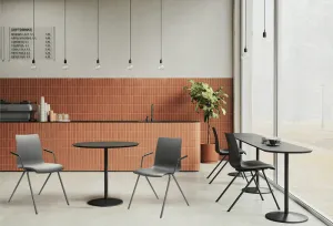 LD SEATING Konferenčná stolička EVO 010-N5,BR antracitová podnož