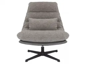 Relaxačné otočné kreslo FELICIA RAVEN sivé