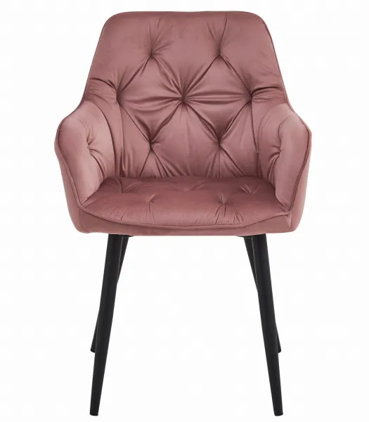 Jedálenské kreslo JORK VELVET, ružové