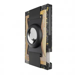 Innocent Smart AirTag Strap Wallet - Forged Carbon Black/Gold