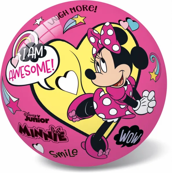 Lopta Minnie nafúknutá 23 cm v sieťke