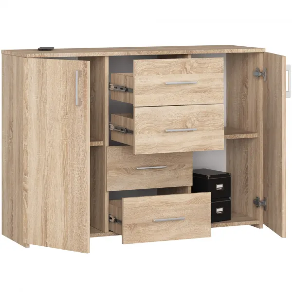 Ak furniture Komoda Torvi K 110 cm dub sonoma
