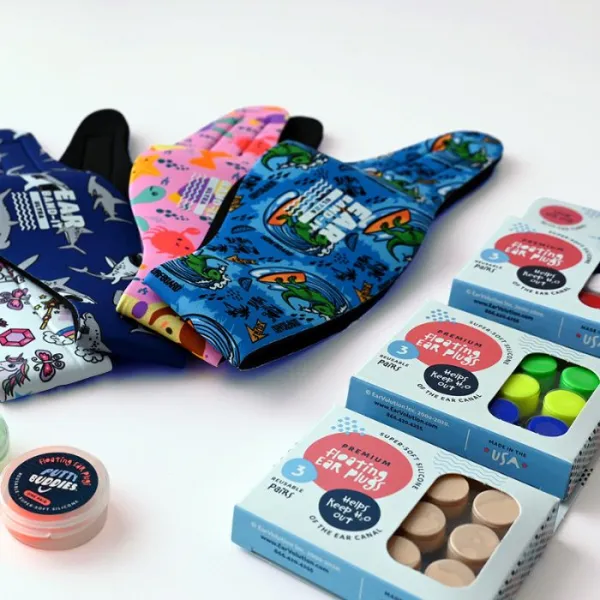 Putty Buddies – 3 páry plávajúcich silikónových štupľov do uší Farba: Béžová