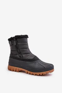 Lee Cooper Women's Fur Insulated Snow Boots LCJ-24-44-2866 Black