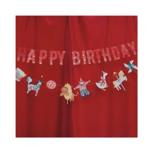 Banner Happy Birthday Cirkus ALBI