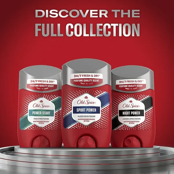 Old Spice Power Start tuhý antiperspitant pre mužov 50 ml