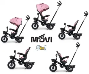 Detská trojkolka Milly Mally Movie black-pink