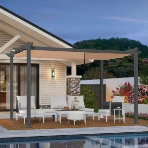 JAKS Záhradný altánok pergola 4 x 3 m Farebné varianty: šedá