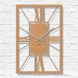 Drevené rímske hodiny - Arch Deco