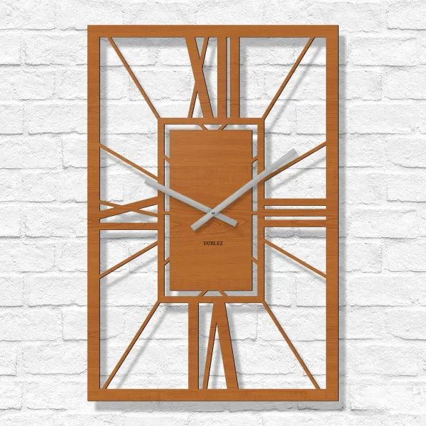 Drevené rímske hodiny - Arch Deco